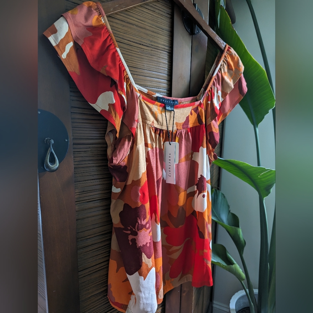 NWT SANCTUARY Sundrenched Remember Me Top, size Small
